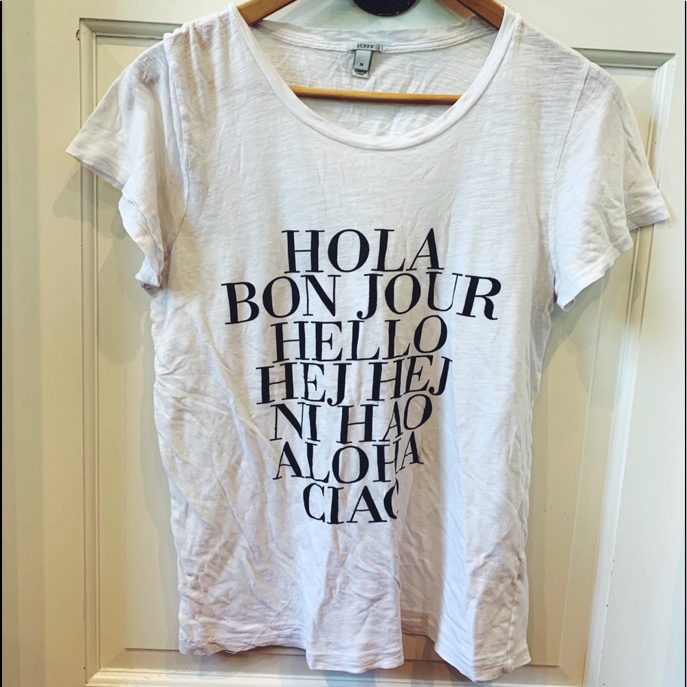J Crew Hello Tee